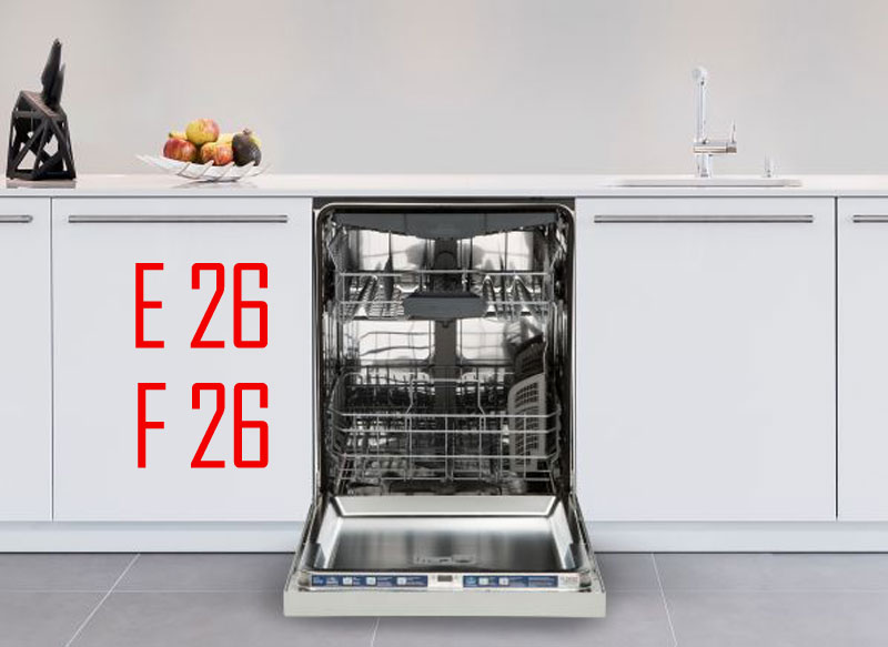پیغام خطای e26 و f26 در ماشین ظرفشویی بوش