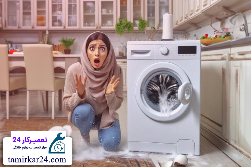 مشکلات مربوط به لرزش و صدا در لباسشویی بلومبرگ 