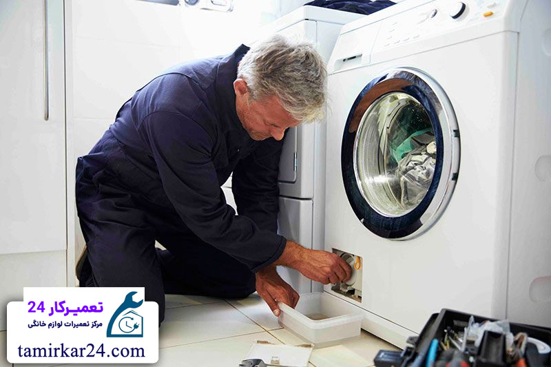 مراحل انجام تعمیر لباسشویی بکو توسط تعمیرکار 24