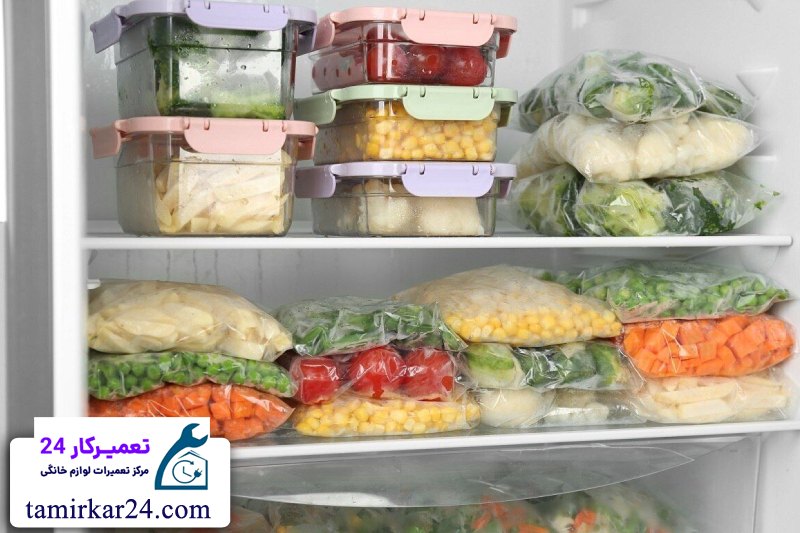 تاثیر دمای فریزر روی ماندگاری مواد غذایی 