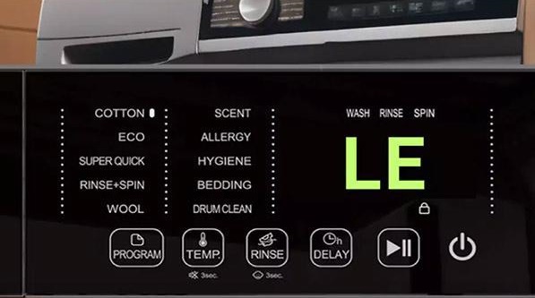 ارور LE ماشین لباسشویی ال جی