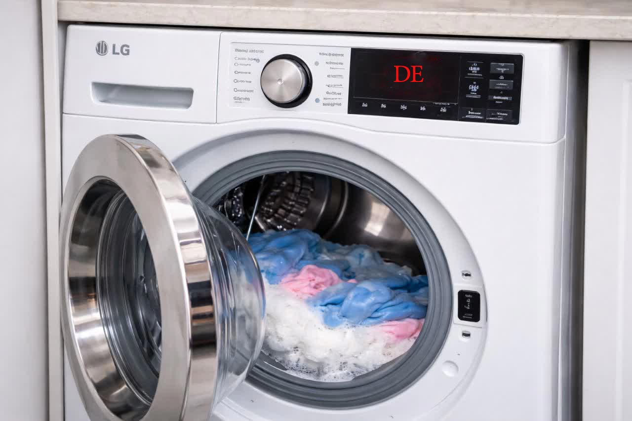 ارور DE ماشین لباسشویی ال جی