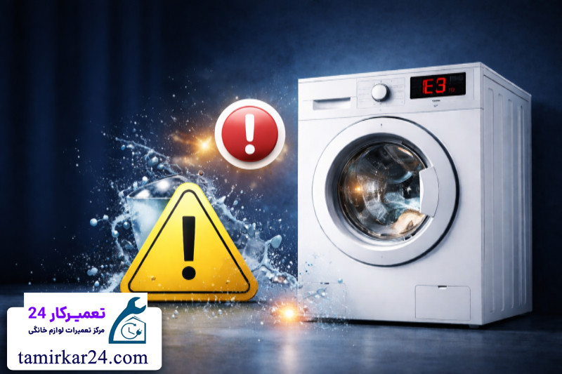 کدهای خطا و ارور های ماشین لباسشویی اسنوا