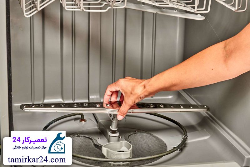 مشکل آبگیری نکردن و تخلیه نشدن آب در ماشین ظرفشویی aeg